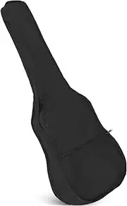 Sosoport Guitar Bag with Strap Durable Side Zipper Design for Easy Carrying and Protection of Acoustic Guitars Black