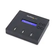 StarTech USBDUP12 1 to 2 Standalone USB Duplicator Eraser Flash Thumb Drive BLK