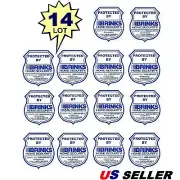 BRINKS Home Security Burglar Alarm System In Use Window Warning Sticker Decals