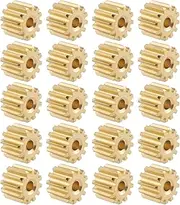 SING F LTD 20 Pcs 12 Teeth Motor Gears 0.5 Module Brass Gears Aperture 1.95mm Outer Diameter 7mm Thick 5mm for 2mm Motor Shaft RC Car Model DIY Robot