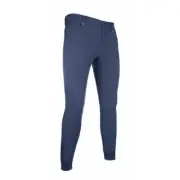 HKM Men's Kingston San Lorenzo Silicone Full Seat Breeches - Deep Blue