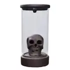 Artistic Skull Ceramics Incenses Cones Waterfall Burners with LED Lampshade
