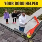 Gutter Cleaning Tool Mini Rake Home Gifts Orange Garden Tool Sturdy Flexibility