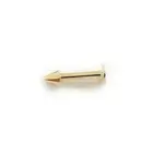 ADIRFINE 14K Solid Gold 14 Gauge Spike Labret Monroe tragus Stud barbell Body Je