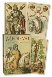 MEDIEVAL FORTUNE TELLING CARDS Deck & Book Card Set oracle tarot witch craft
