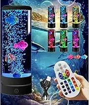 Baby Sensory Fish Tank Lamp With Bubble Light Tube - Black