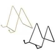 3 Pcs/Pack Metal Display Stands Iron Easel for Plates Stands Plate Holder Sets