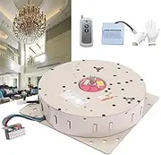 Chandelier Hoist Lift, 220LBS Motorized Chandelier Hoist Lifter System with Remote Control, Wall Switch, Heavy Duty Electric Motor Winch Villas Pendant Lamps Lifter for Lamp Cleaning Maintenance(220LB