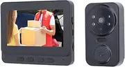 Video Intercom System, Video Doorbell Camera with 4.3 Monitor, Video Door Phone 8MP HD Camera Kits, 170 Degree Wide Angles, Intercom for Villa Home Office Apartment
