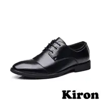 在飛比找ETMall東森購物網優惠-【KIRON】皮鞋 繫帶皮鞋/經典紳士百搭繫帶皮鞋-男鞋 黑