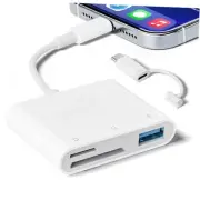 SD Card Reader for iPhone iPad, Micro SD Card Reader Memory Card Reader with