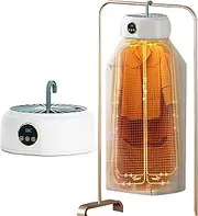 Portable Electric Clothes Dryer with Smart Timer, 600W Small Dryer with Dry Bag, Compact Foldable Travel Clothes Dryer, Touch-Screen Operation, for RV, Travel, Home, Apartment