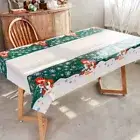 Plastic Christmas Tablecloth Disposable Xmas Decoration Party Decor