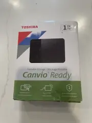 Toshiba Canvio Ready 1TB Portable Storage Hard Drive USB 3.2 Black