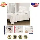 Egyptian Cotton King Size Sheet Set - 1200 Thread Count, 4 Piece, Ivory Luxury