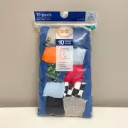 WONDER NATION BOYS SIZE LARGE 10-12 SOFT COTTON VEHICLES BOXER BRIEFS 10PK