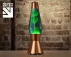 Mathmos Astro Lava Lamp - Copper - blue/green