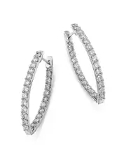 Bloomingdale's Fine Collection Diamond Inside Out Earrings in 14K White Gold, 3.0 ct. t. w.