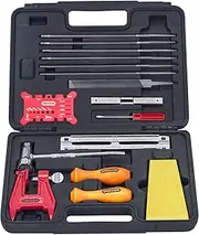 Oregon Chainsaw Chain Sharpening Kit with Hard Case - Contains Files, Handles, Depth Gauge, Stump Vise, Felling Wedge, and More Accessories