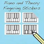 Small Piano Diagram Stickers Set (250 Pack) Super Handy for Students and Teachers!