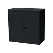 Stratco Utility 2 Door Half Height Cabinet Black