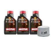 3L Motul 8100 X-CLEAN + 5W30 Wix Filter Motor Oil Change Kit API SN/CF For Smart (for: Smart)