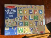 Melissa & Doug Wooden Alphabet Sound Puzzle **NEW**