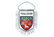 Mini banner flag pennant window mirror cars country banner france flag toulouse