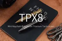 在飛比找PChome24h購物優惠-MecArmy TPX8/TI D形鑰匙扣戰術筆