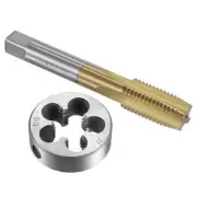 M16 x 2 Titanium Plated Straight Flute Thread Tap Round Die Tap and Die Set