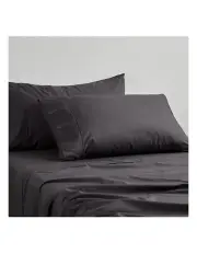 [Logan and Mason] 250Tc Poly Cotton Percale Sheeting in Asphalt
