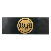 RCA Speaker Custom Made Aluminum Logo Badge 106mm(4.17")X39mm(1.53") black