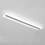 TONFON LED Linear Ceiling Lamp Modern White Metal Long Strip Ceiling Light Semi Flush Mount Lighting Ceiling Light Fixture for Living Room Bedroom Dining Room Kitchen Study Room Corridor Chandelier(60