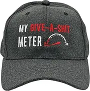 [Crazy Dog T-shirts] My Give A Shit Meter Hat Funny Sarcastic Novelty Baseball Cap