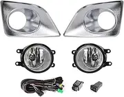 Fog Lights For Toyota For Premio 2010 2011 2012 2013 2014 2015 2016 2017 Car Front Bumper Fog Lamp Assembly Halogen Daytime Running Lights DRL Fog Light Lamp Assembly