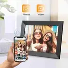 Black EU Plug 100-240V 10.1in WiFi Digital Photo Frame Built-in 16GB Memory New