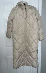 New Look Womens Jacket Quilted Long Jacket Size 6 NWT