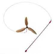 Go Cat Da Purr-Peller Cat Toy, A Feather Propeller That Spins as it is Guided Th
