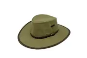 JACARU Full Canvas Parks Explorer Sun Hat Water Resistant Wide Brim Work Toggle