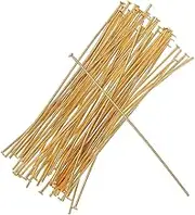 Angoily 50PCS Shape Head Pins Stainless Steel Flat Head Jewelry Making Pins for DIY Necklaces Bracelets and Earrings Durable Easy to Use for Crafts