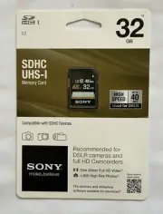 Sony SDHC UHS-I Card - 32GB, Class 10 40MB/s - SF32UY/TQMN