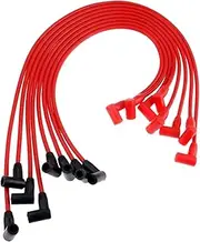 Muzhen Store 8Pcs 8mm Ignition Wires Spark Plug Wire Cable PAC-608R ACC-5048R Compatible with Chevrolet Compatible with GMC 265 305 327 350 400 Over Valve Covers
