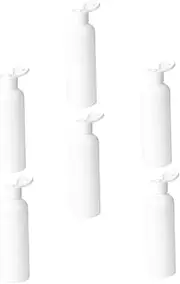 PENIKOKO 6pcs Travel Bottle for Cosmetics Reusable White Lidded Bottles Leakproof Sub-Packing Containers for Liquid Hand Soap Shampoo Body Wash Hair Gel