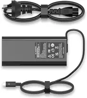 130W Slim USB-C Fast Laptop Charger for Dell, Lenovo, Asus, ROG, LG, Samsung, Apple & More