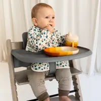 在飛比找momo購物網優惠-【GRECH&CO】防水長袖圍兜(兒童圍兜 嬰兒圍兜 畫畫衣