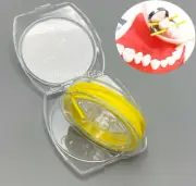 Dental Rubber Dam Stabilizing Cord 1.8mm Medium Elastic Wedges Clamp Sheets 2.1m