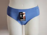 Bonds Ladies WWGCW UEN Into The Blue Side Seamfree Midi Brief Size 16 New