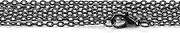 CleverDelights Dark Black 2x3mm Cable Chain Necklaces - 50 Pack - 24 Inch Length - Art Craft Chains