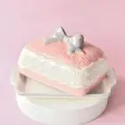 Porcelain Butter Dish Butter Holder Butter Storage Box Pink Bow Butter Container