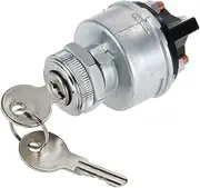Ignition Switch with 2 Keys Universal for Car Tractor Trailer